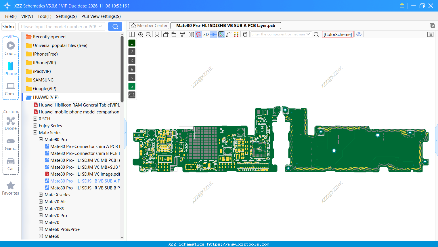 Mate80 Pro-HL1SDJSHB VB SUB A PCB Layer